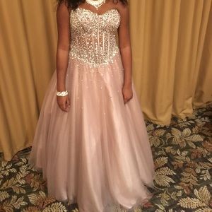 Ombré Corset Ball Gown